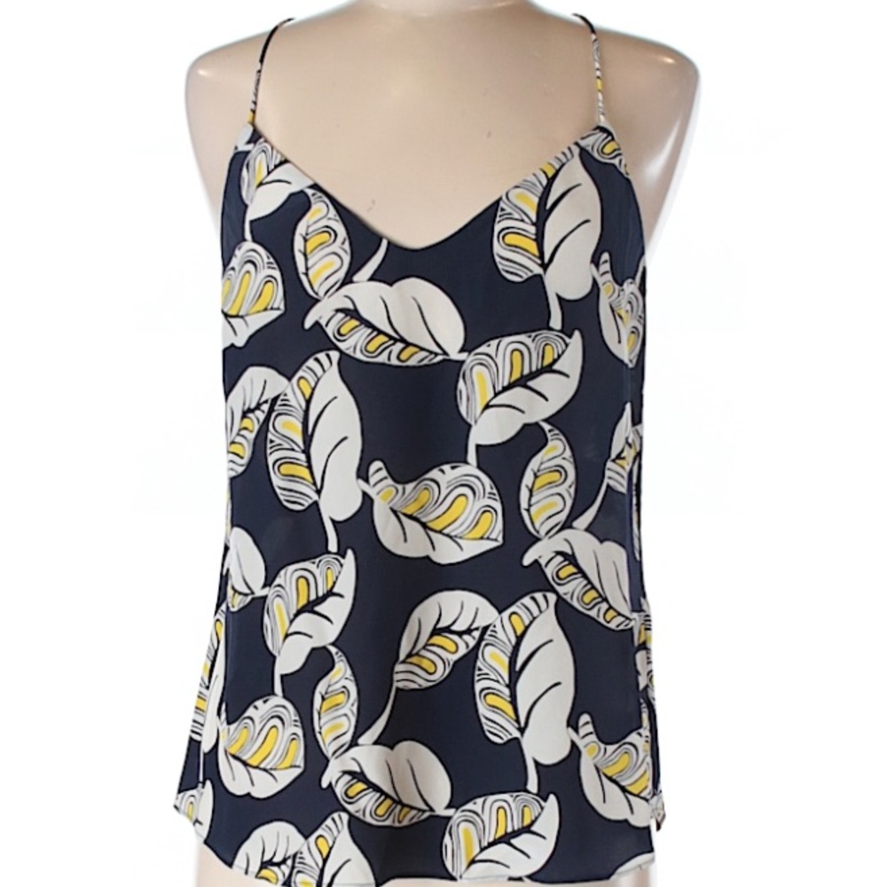 JCrew printed silk tank